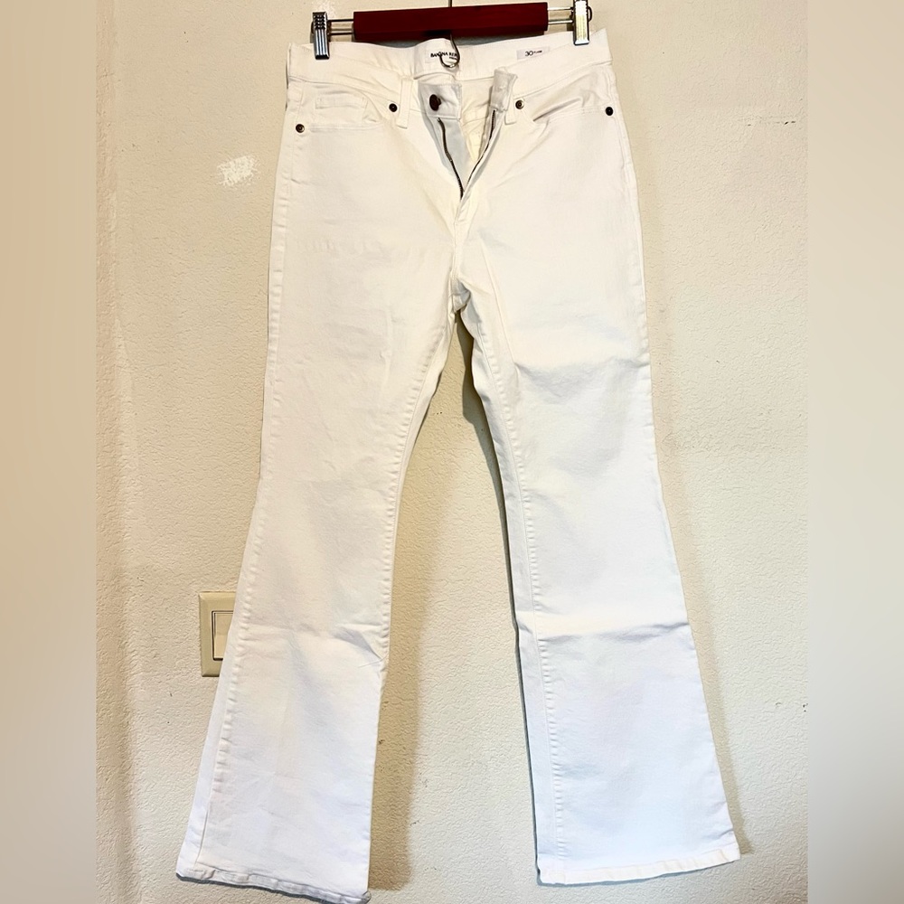 Banana Republic white flare leg jeans size 30